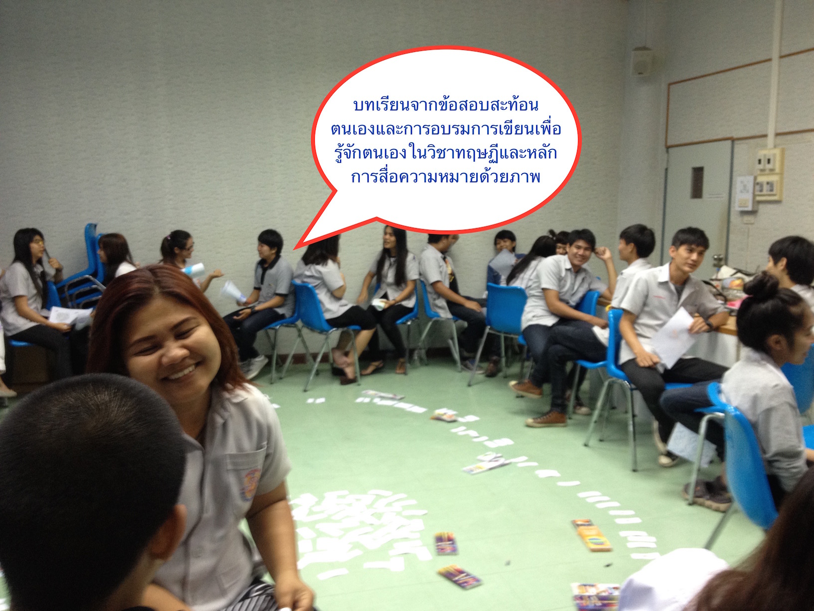 บางส่วนจากข้อสอบการสะท้อนตนเอง กลุ่มเรียนเดือน ก.ค. ชุดที่ ๓