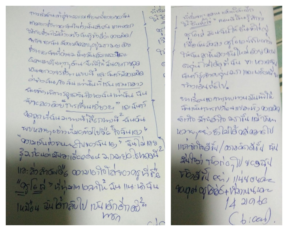 บทเรียน “เขียนเยียวยา” กึ่งออนไลน์ (ธันวาคม ๒๕๕๙) (๒)